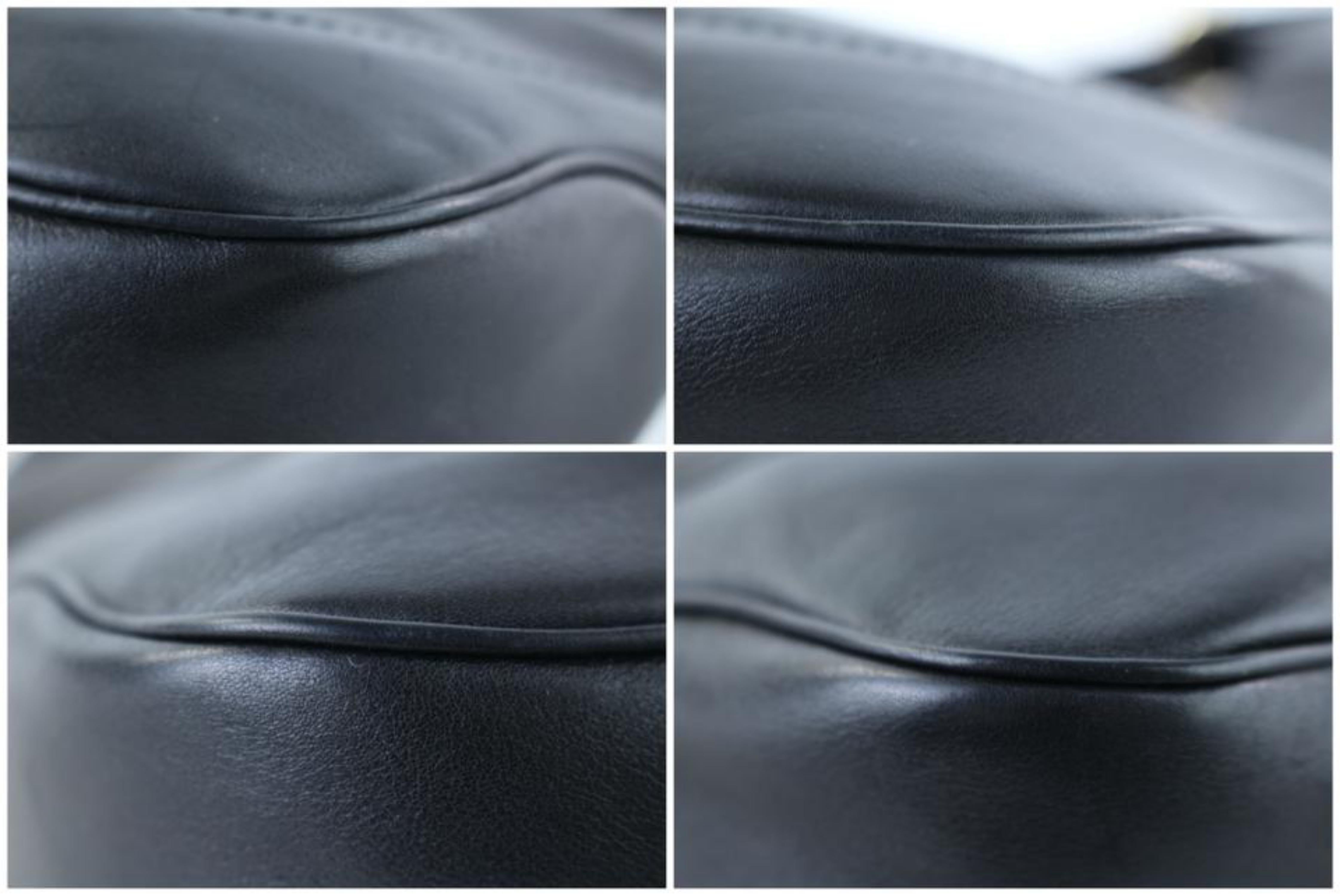 Gucci Jackie Long 10gr1103 Black Leather Hobo Bag For Sale 6