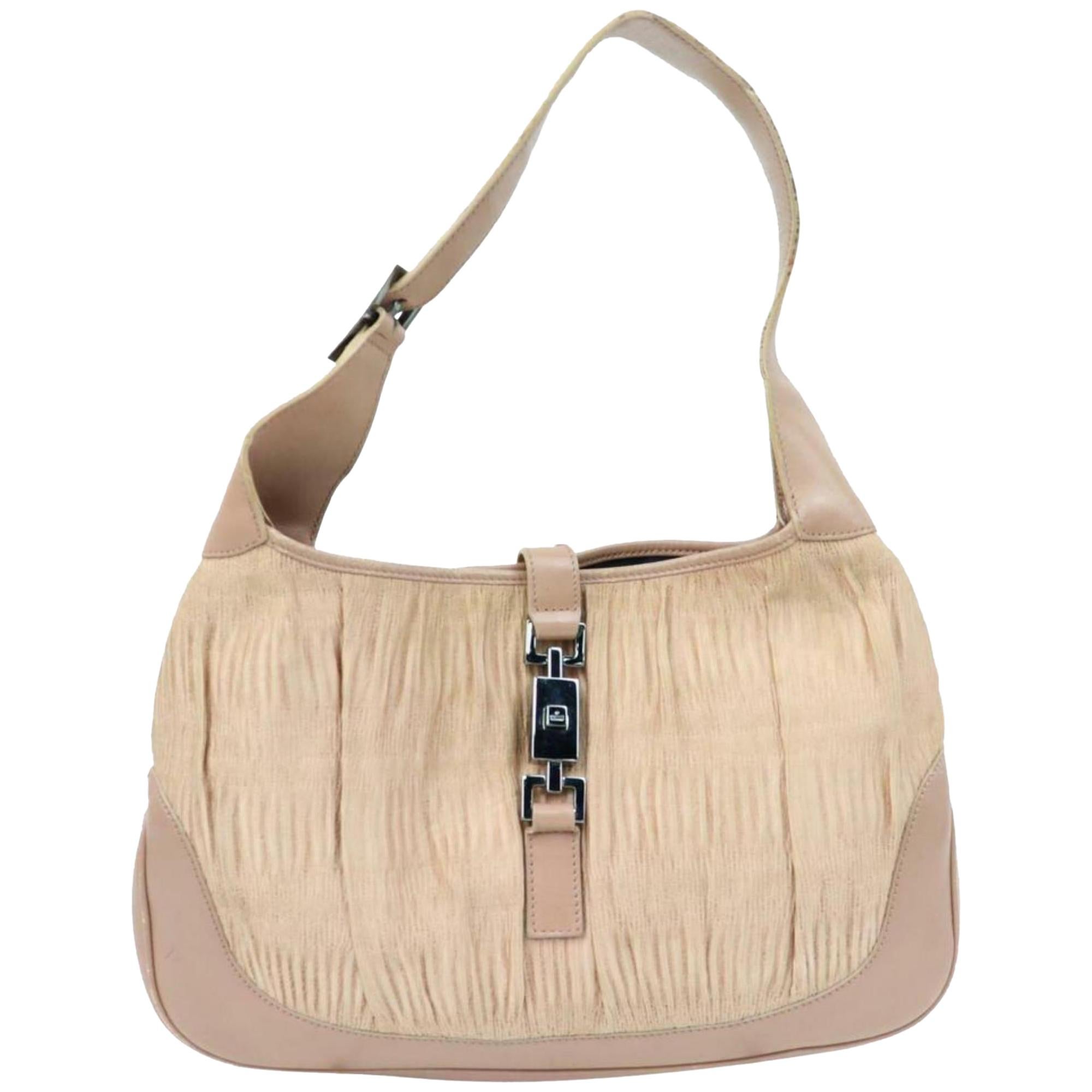 Gucci Jackie Mauve Jackie-o Hobo 870333 Pink Leather Shoulder Bag For Sale