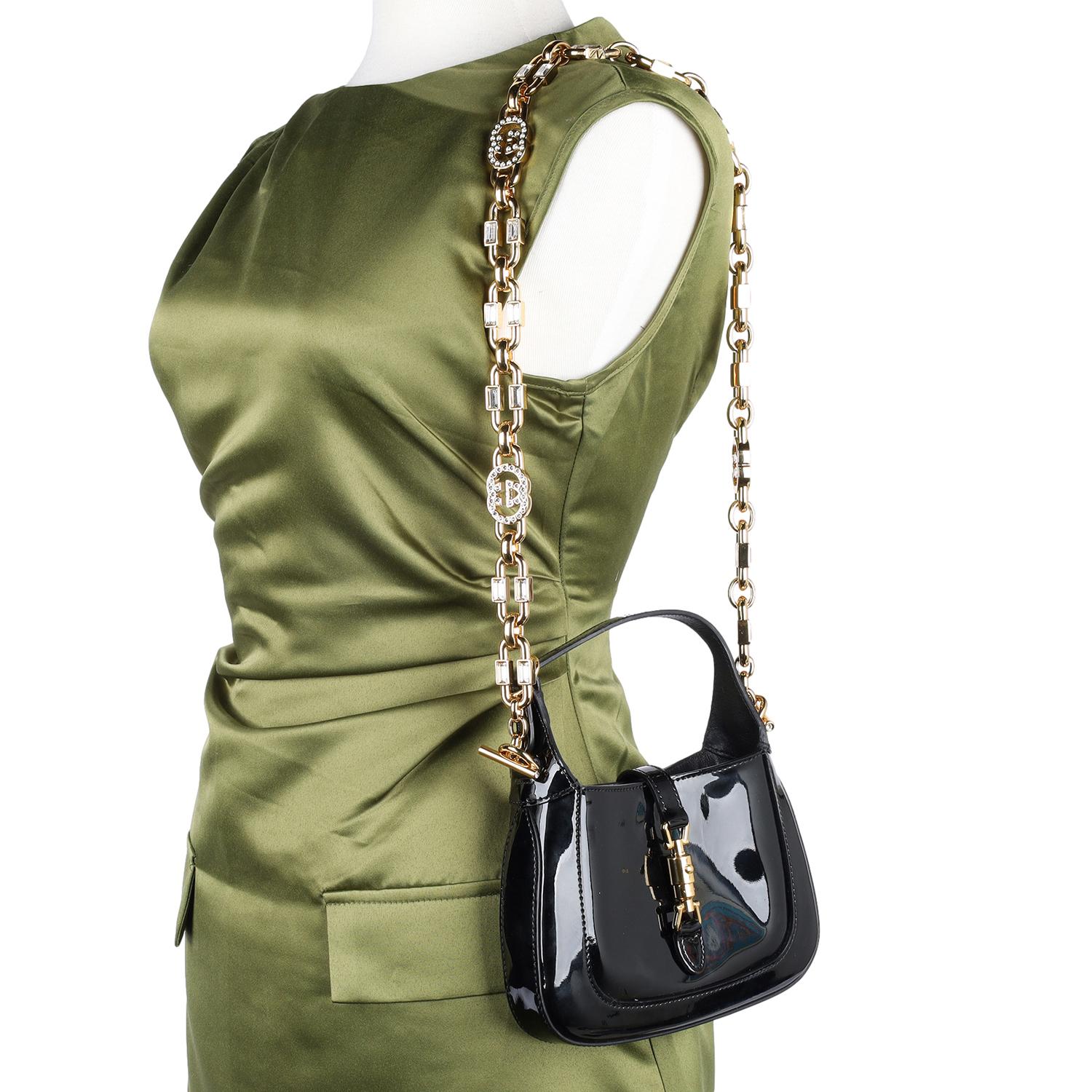 GUCCI Jackie Mini 1961 Shoulder Bag Black For Sale 7