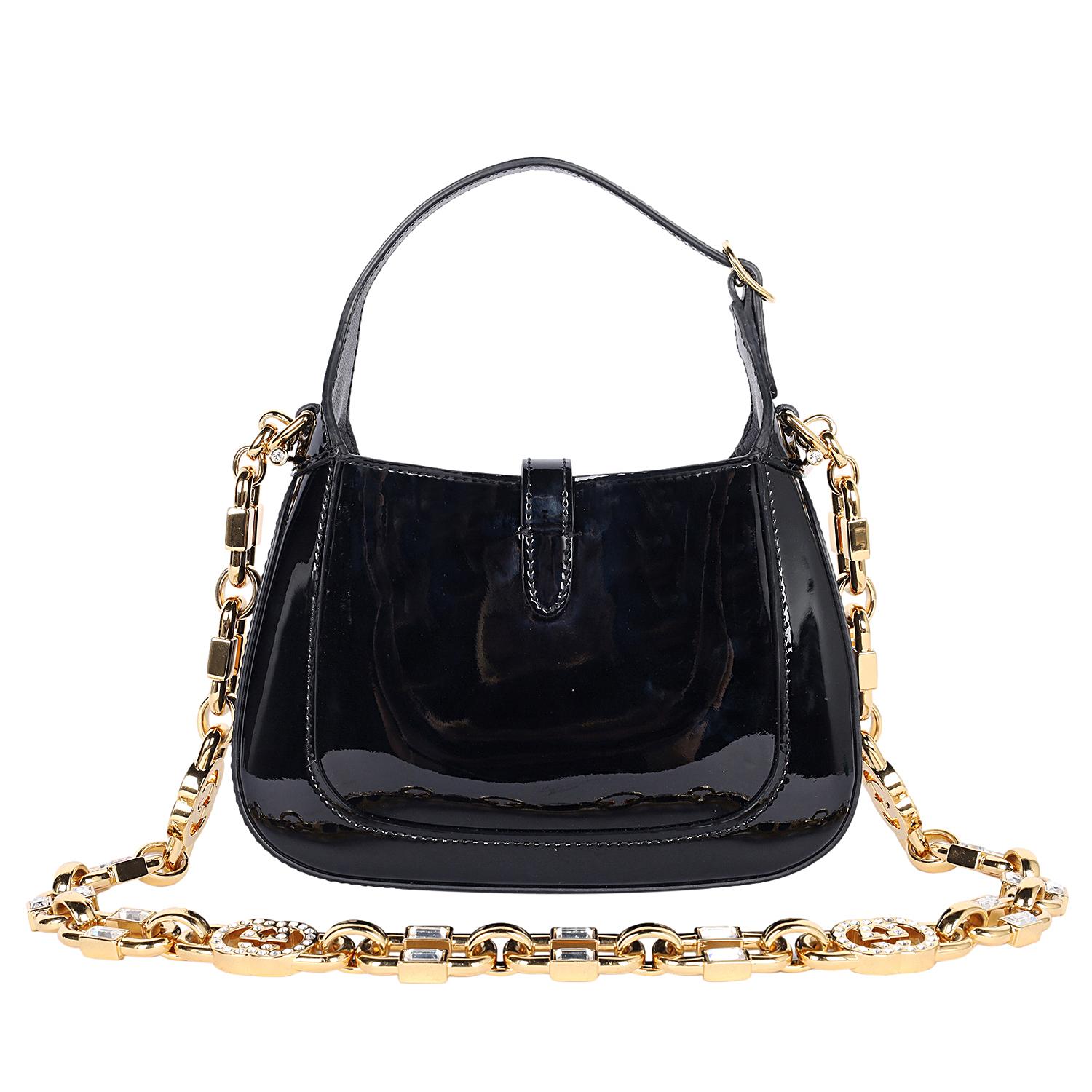 GUCCI Jackie Mini 1961 Shoulder Bag Black For Sale 3