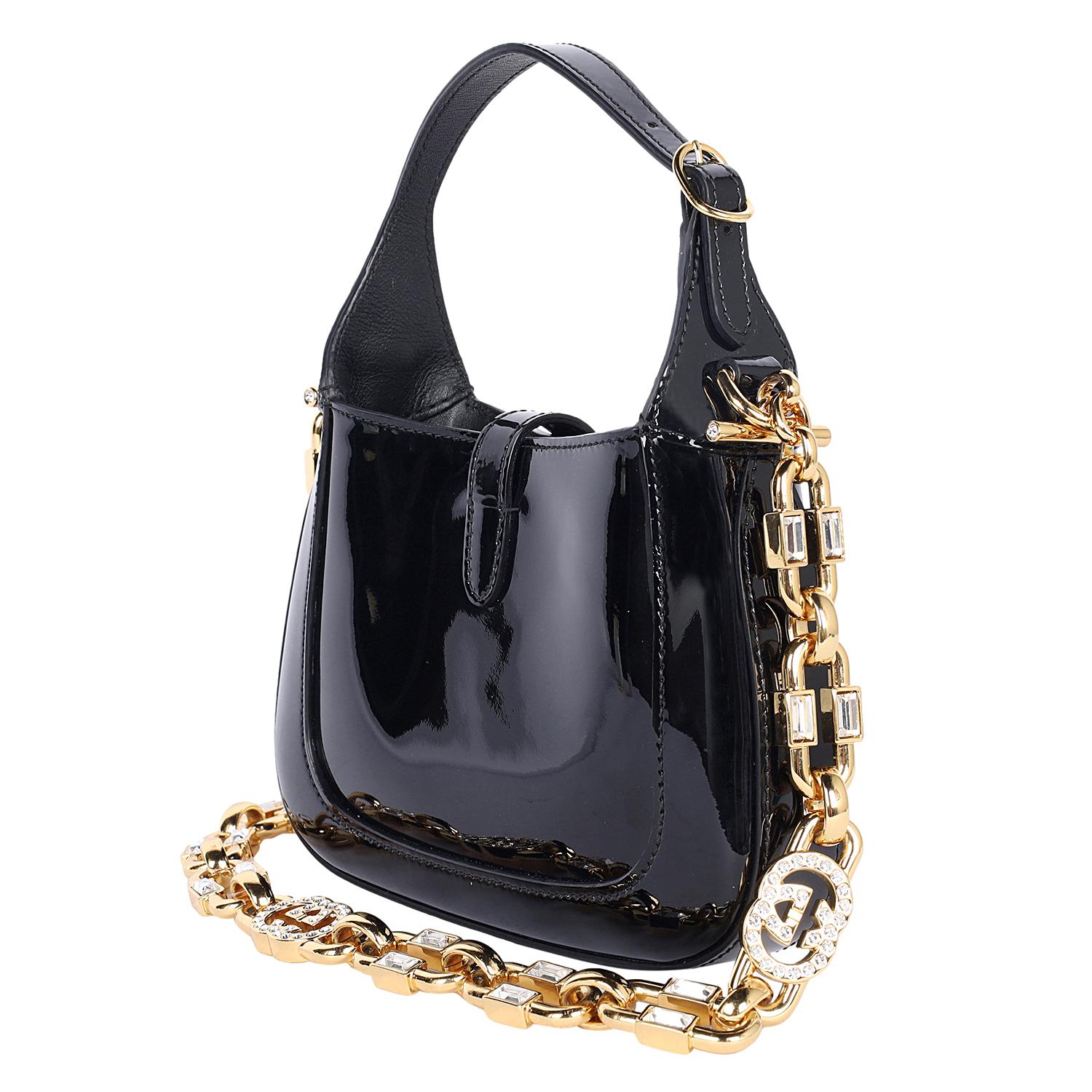 GUCCI Jackie Mini 1961 Shoulder Bag Black For Sale 5