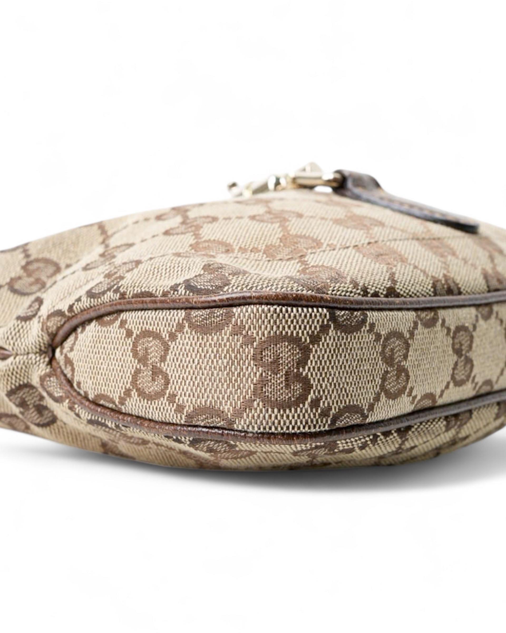 Gucci Jackie Mini GG Supreme In Tela  Marrone 5