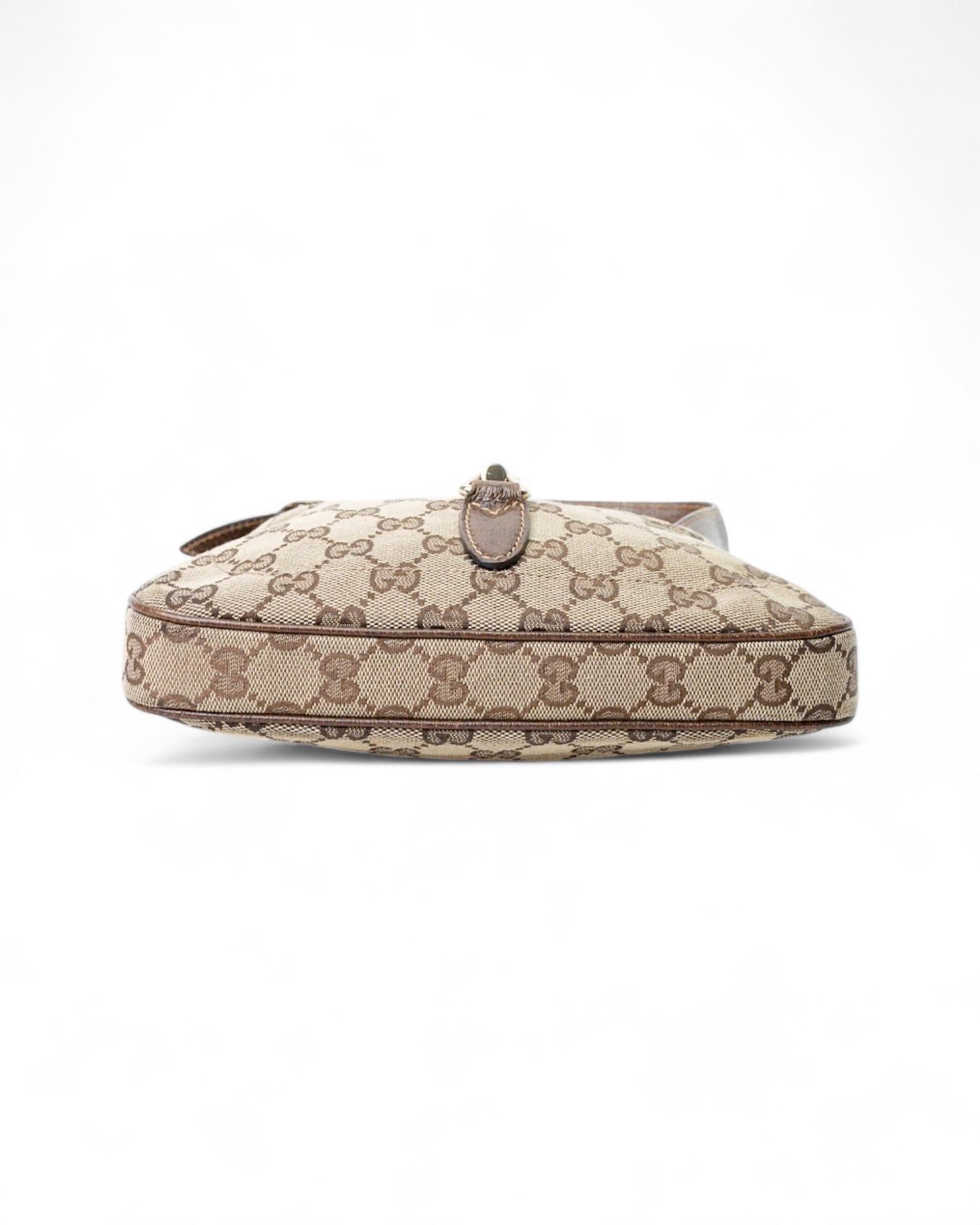 Gucci Jackie Mini GG Supreme In Tela  Marrone 6