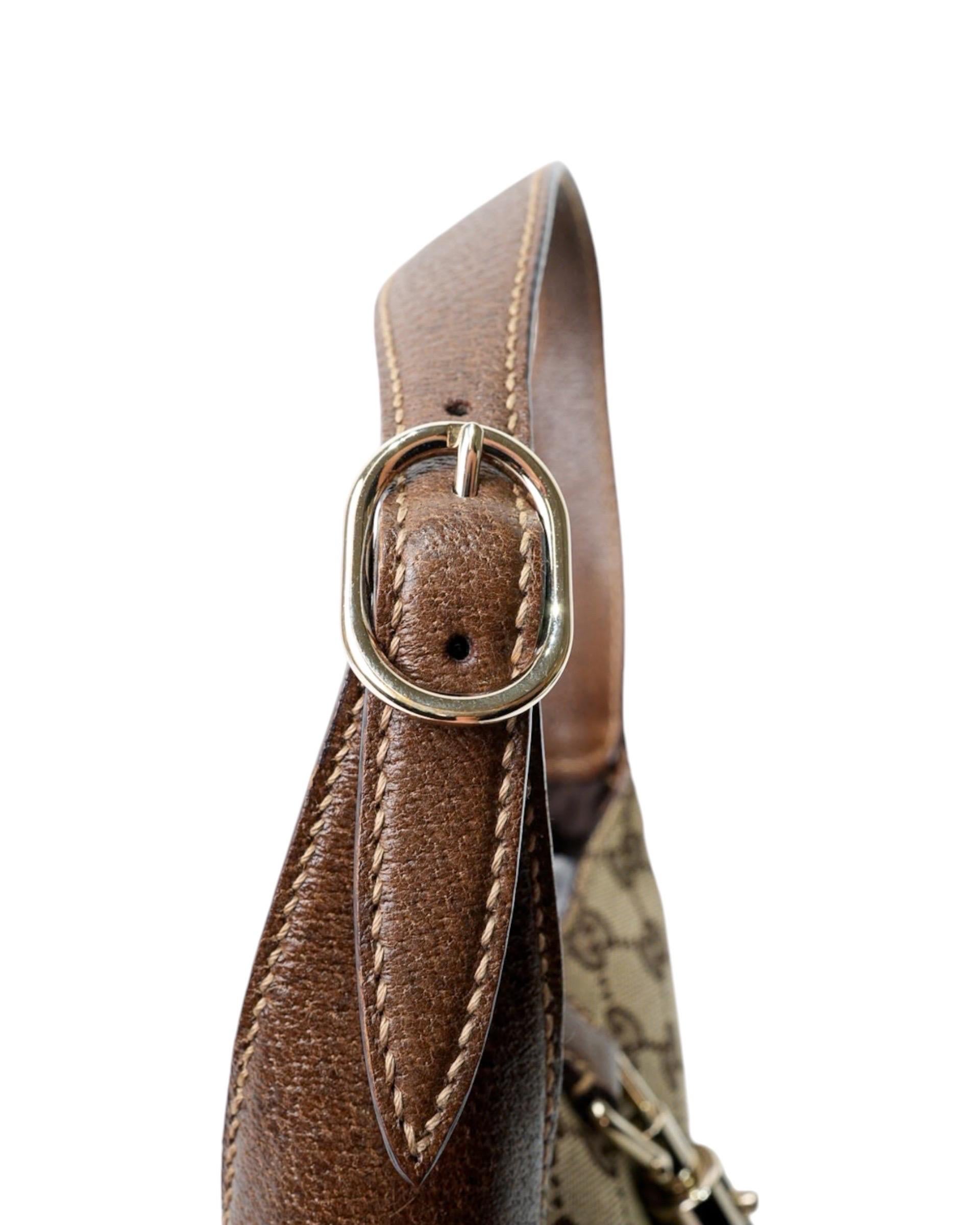 Gucci Jackie Mini GG Supreme In Tela  Marrone 7
