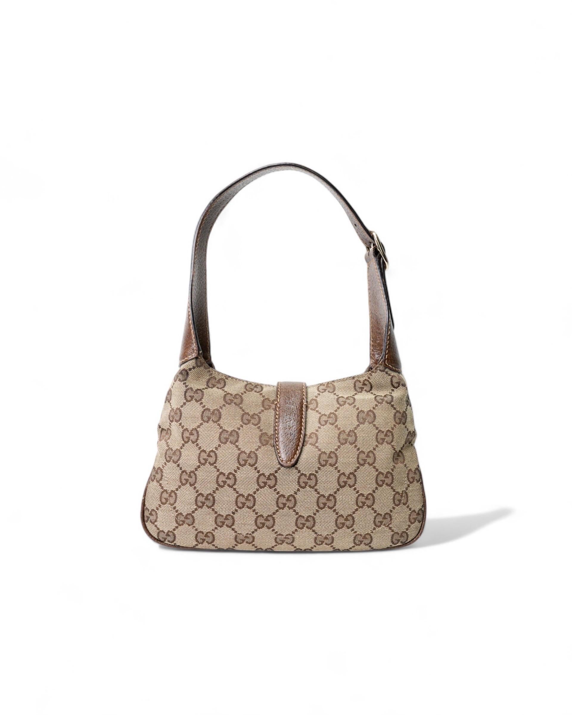Gucci Jackie Mini GG Supreme In Tela  Marrone 1