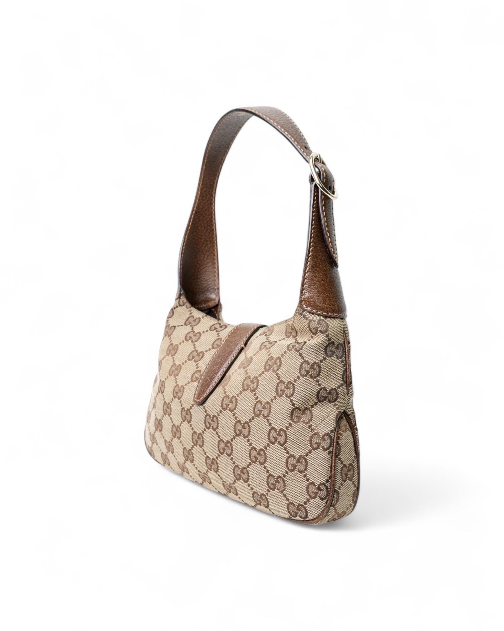 Gucci Jackie Mini GG Supreme In Tela  Marrone 2