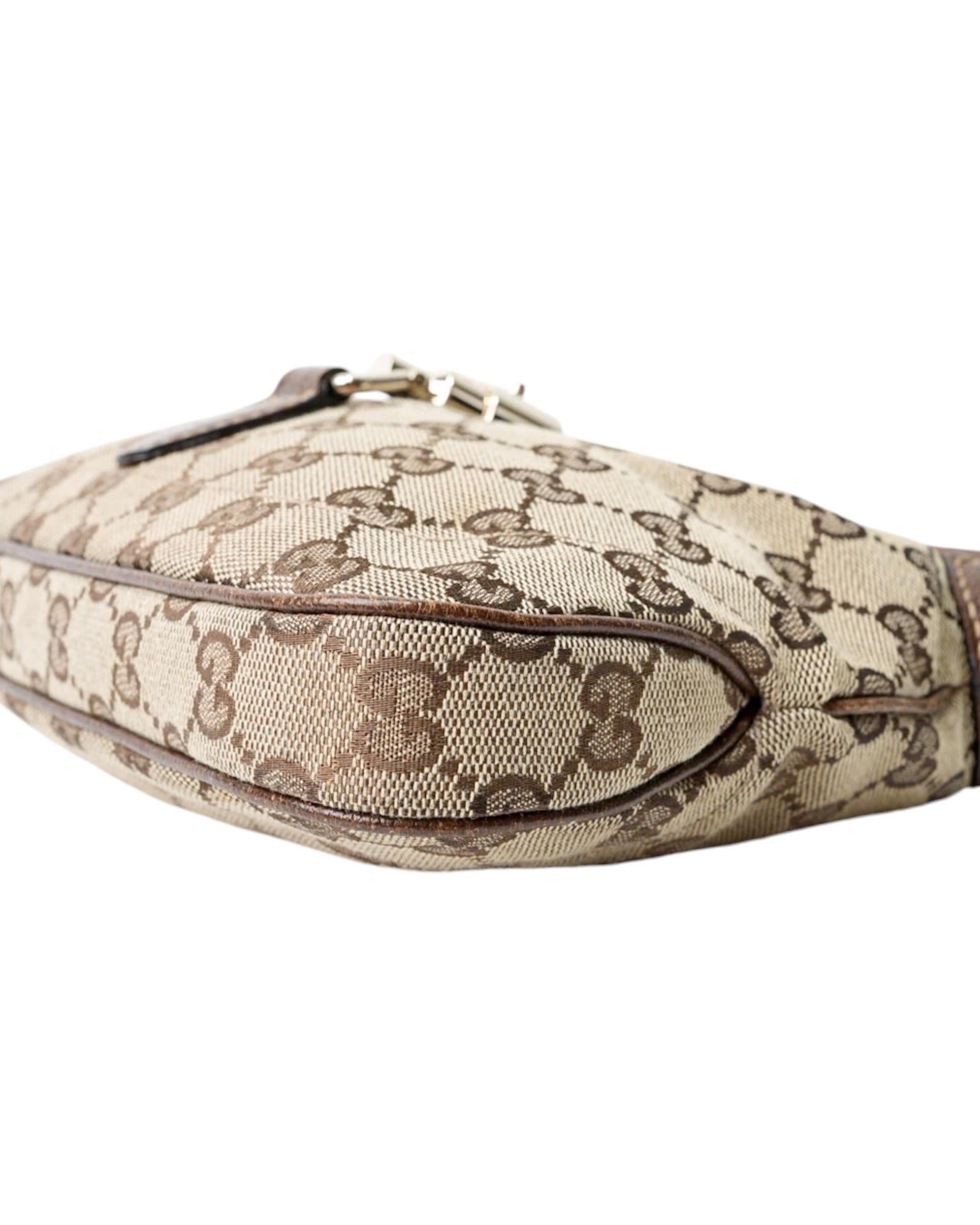 Gucci Jackie Mini GG Supreme In Tela  Marrone 4