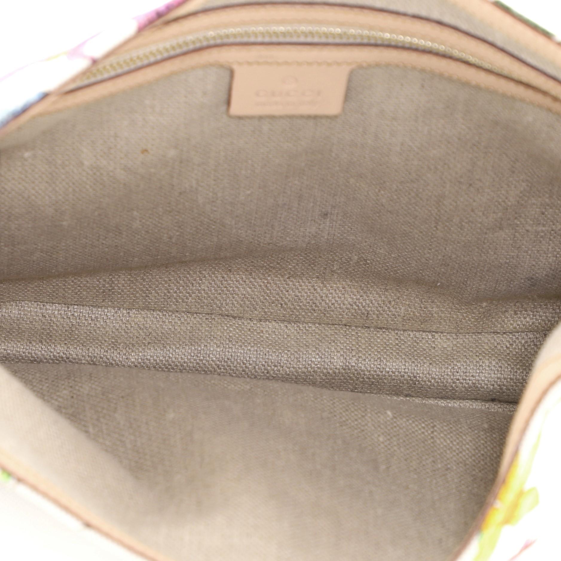 Gucci Jackie O Bag Flora Canvas Small In Fair Condition In NY, NY