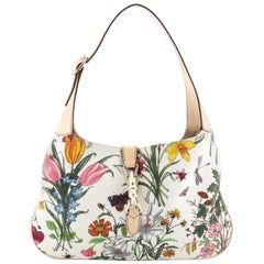 Gucci by Tom Ford Flower Print Nylon Medium Jackie Bag - Pink Flora – The  Hosta