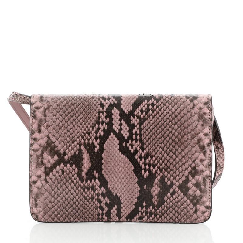 Gucci Jackie Soft Convertible Clutch Python Mini In Good Condition In NY, NY