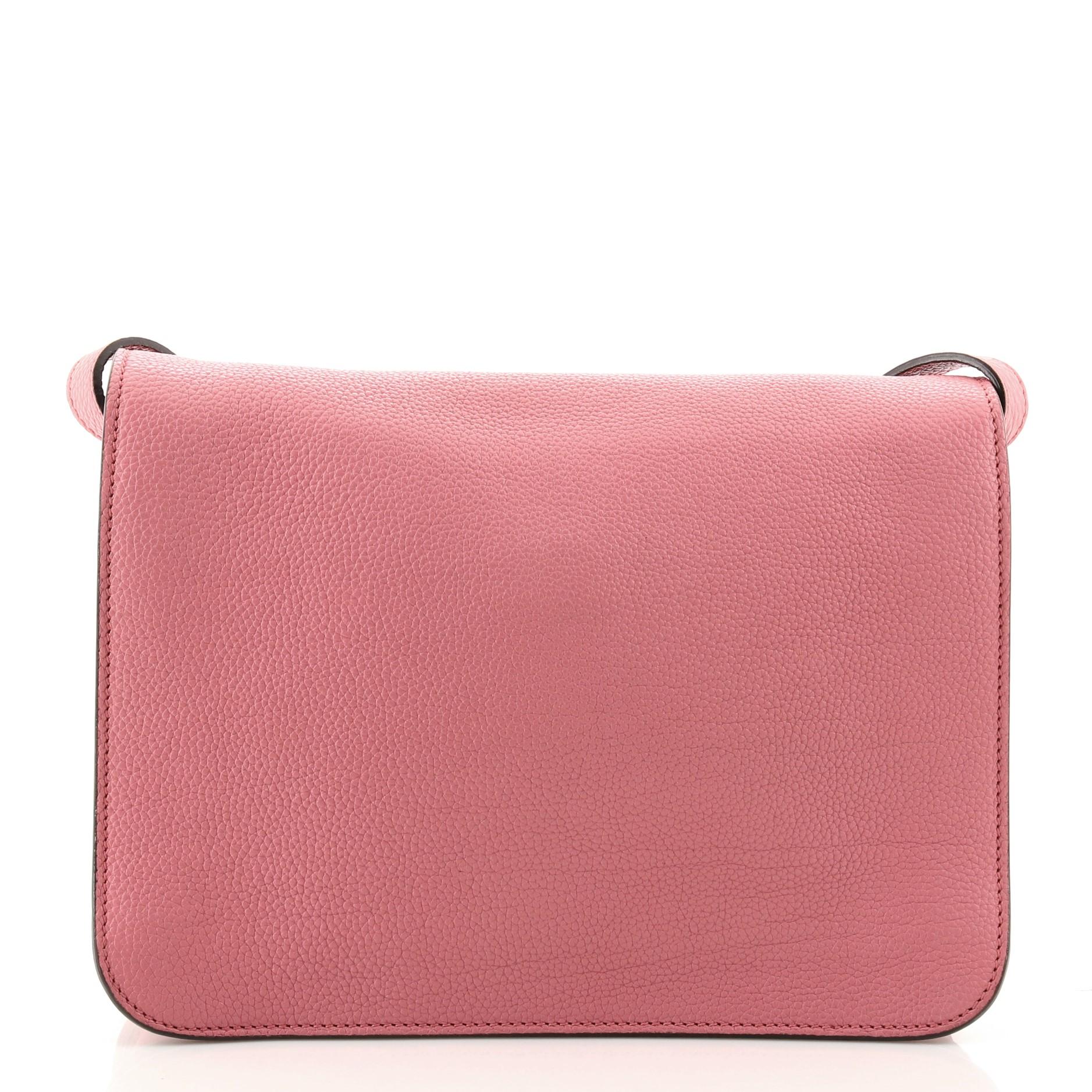 Rosa Gucci Jackie Soft Flap Borsa a tracolla in pelle