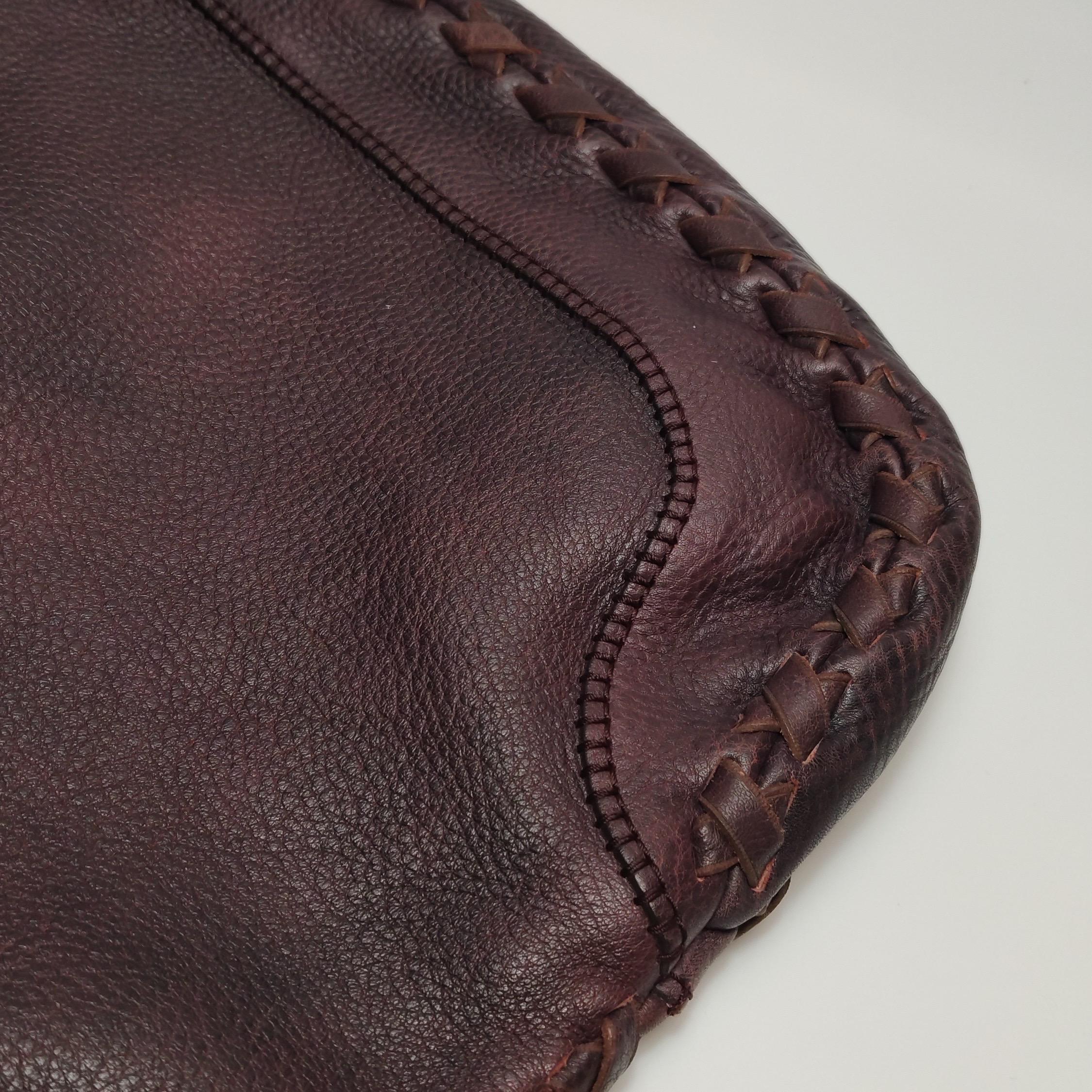 Gucci Jackie Soft Large Brown Leather Shoulder Bag With Strap en vente 9