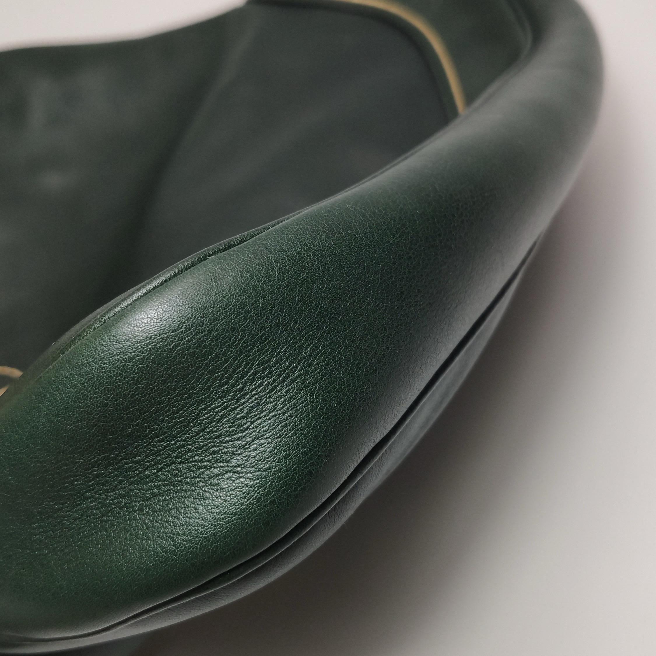 Gucci Jackie Soft Medium Borsa a tracolla in pelle verde con tracolla in vendita 11