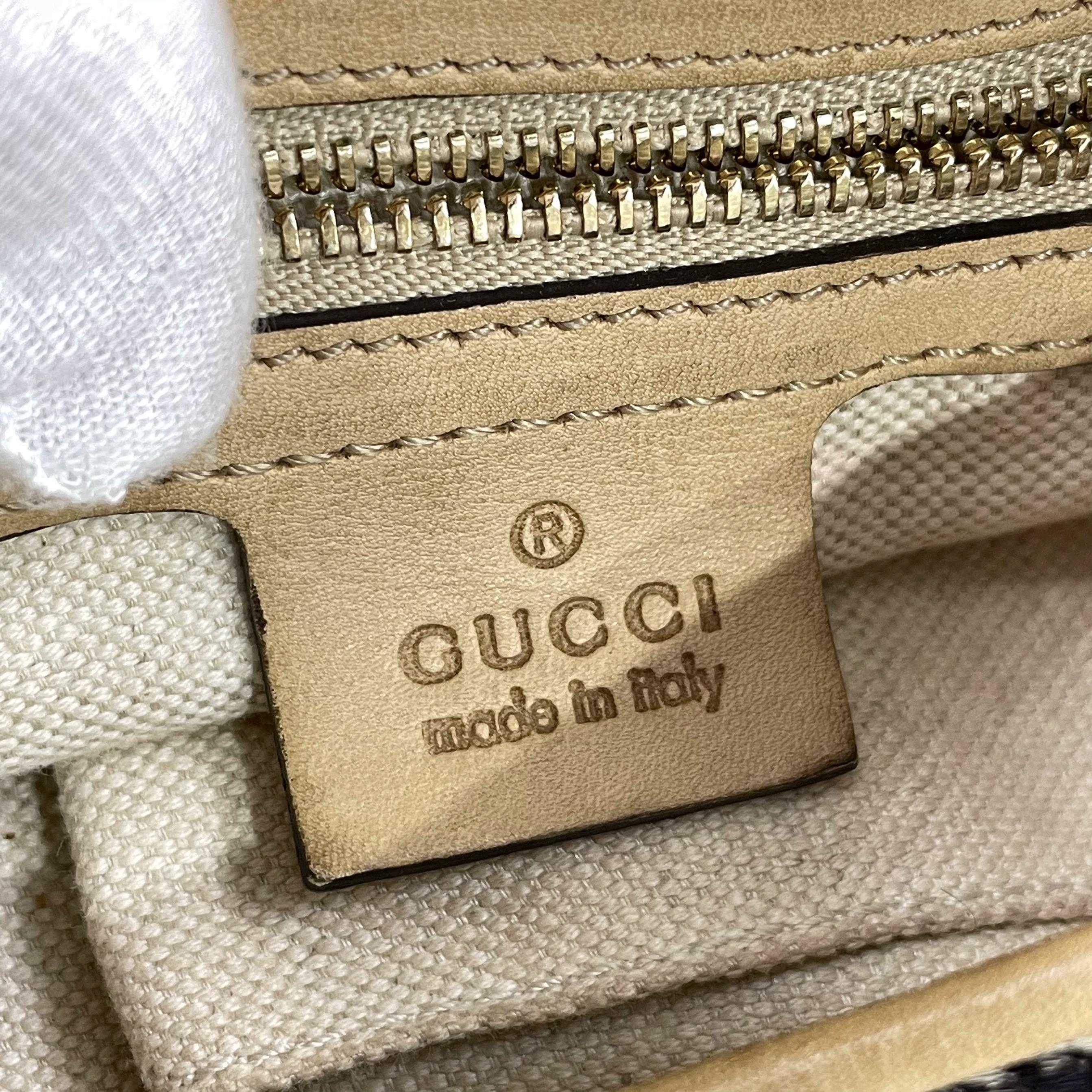 Gucci Jackie Soft Medium in pelle di vitello stile pony con stampa zebrata e pelle beige in vendita 4