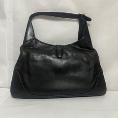 Gucci Jackie Vintage Bouvier Hobo Black Leather with Web Accent