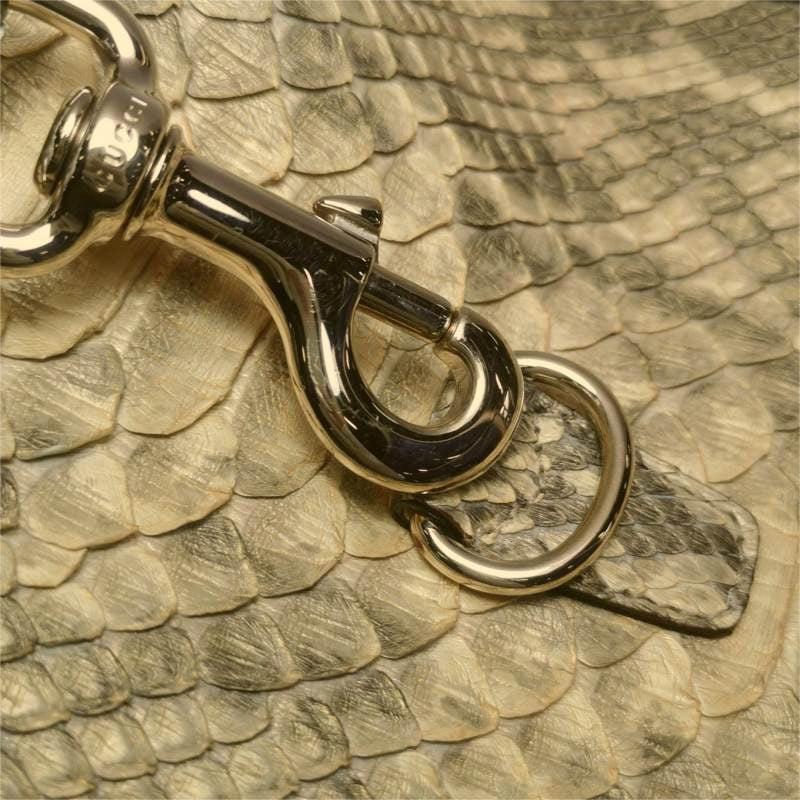 Gucci Jackie Vintage Camel Python Leather Rare 7