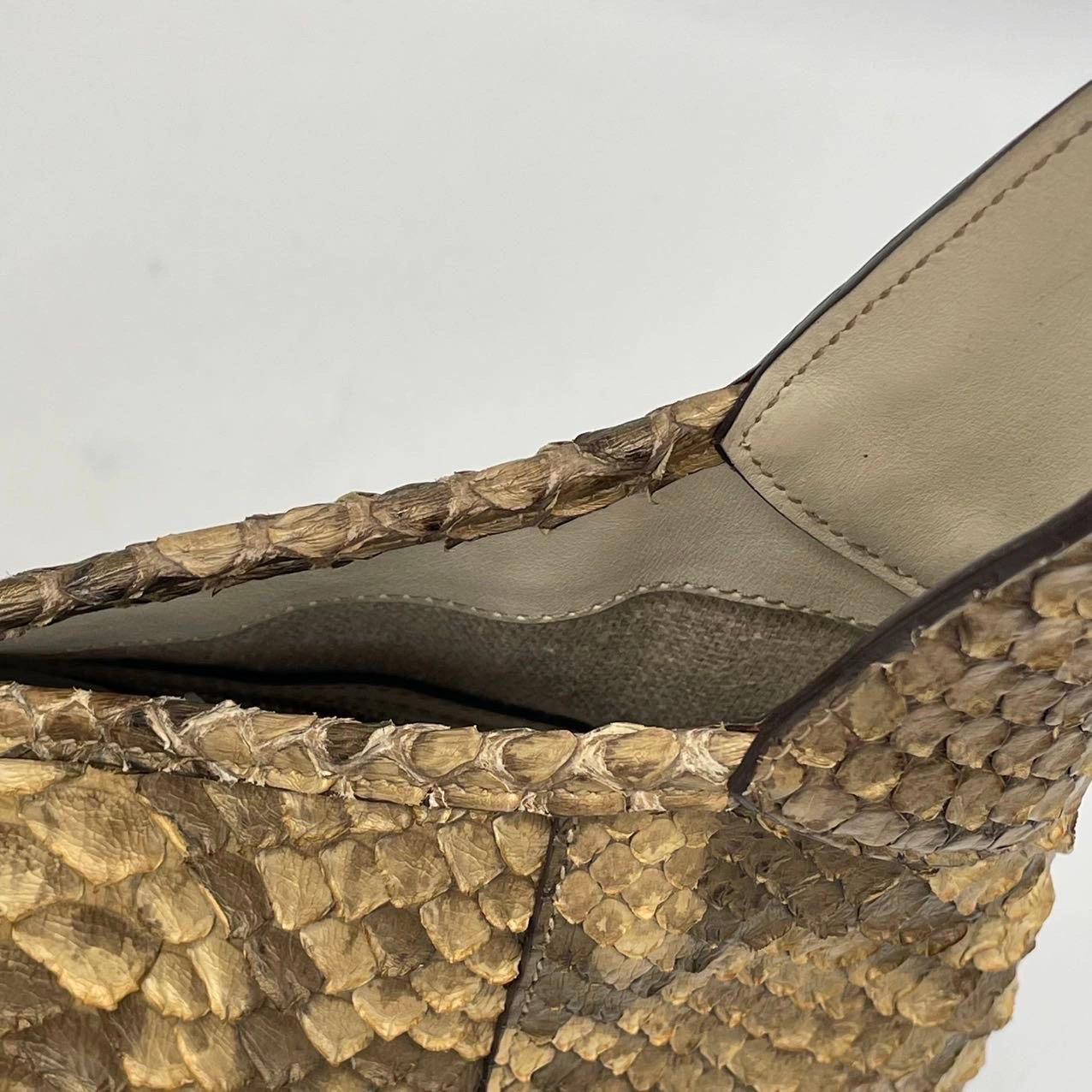 Gucci Jackie Vintage Camel Python-leather Rare en vente 8