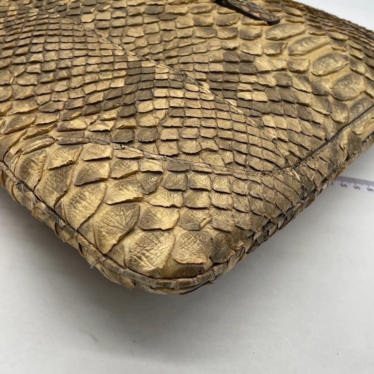 Gucci Jackie Vintage Camel Python-leather Rare en vente 14