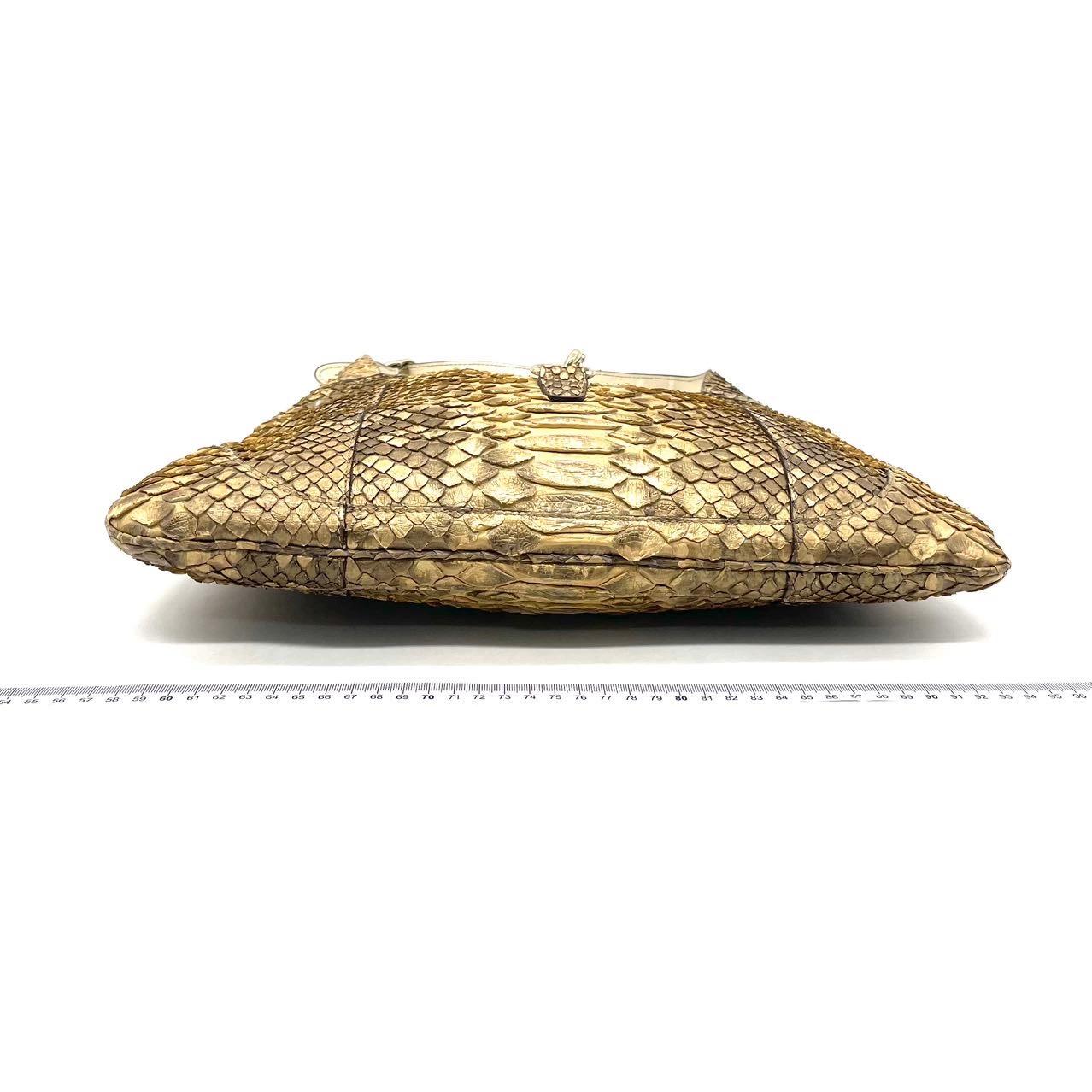 Gucci Jackie Vintage Camel Python-leather Rare Pour femmes en vente