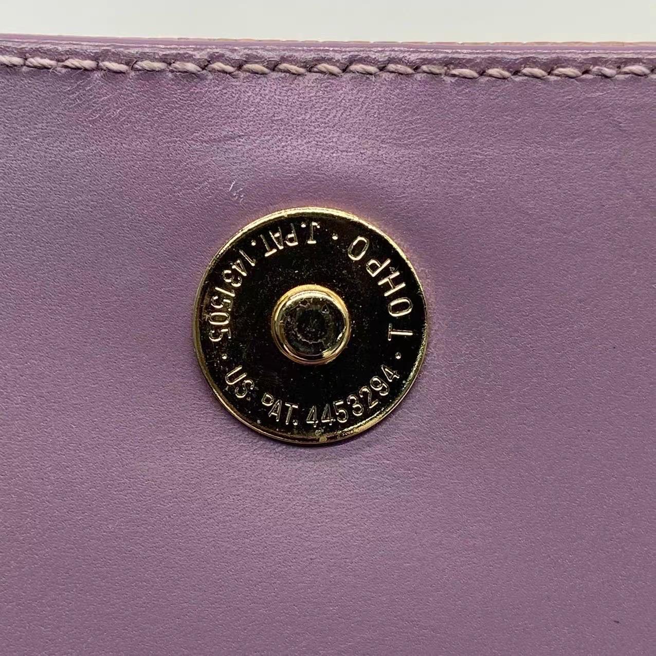 Gucci Jackie Vintage Lilas Purple Top Handle Evening Bag en peau de lézard en vente 9