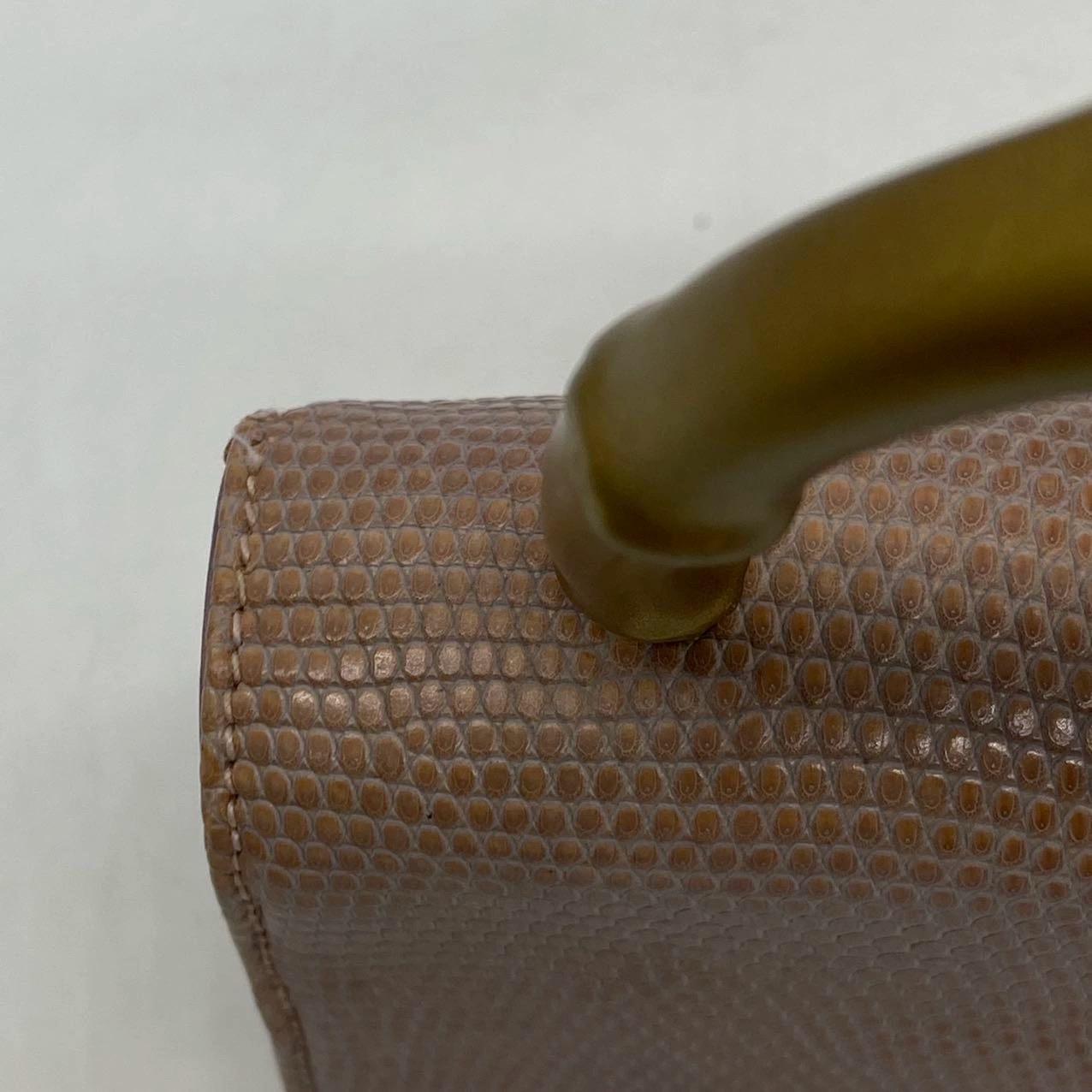 Gucci Jackie Vintage Lilas Purple Top Handle Evening Bag en peau de lézard en vente 4