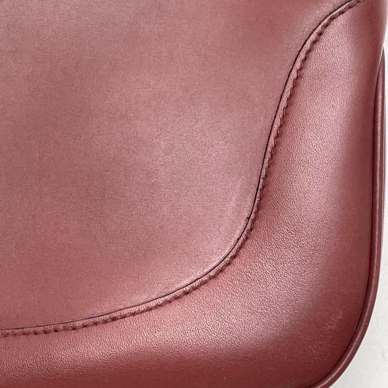 Gucci Jackie Vintage Medium Burgundy Leather Silver Hardware 8