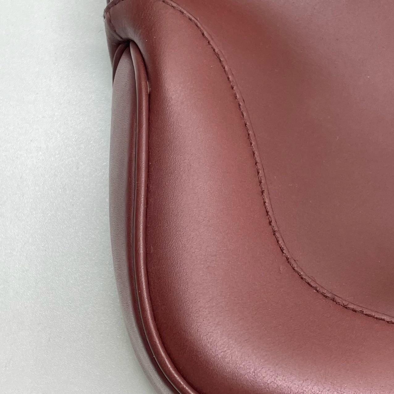 Gucci Jackie Vintage Medium Burgundy Leather Silver Hardware 14