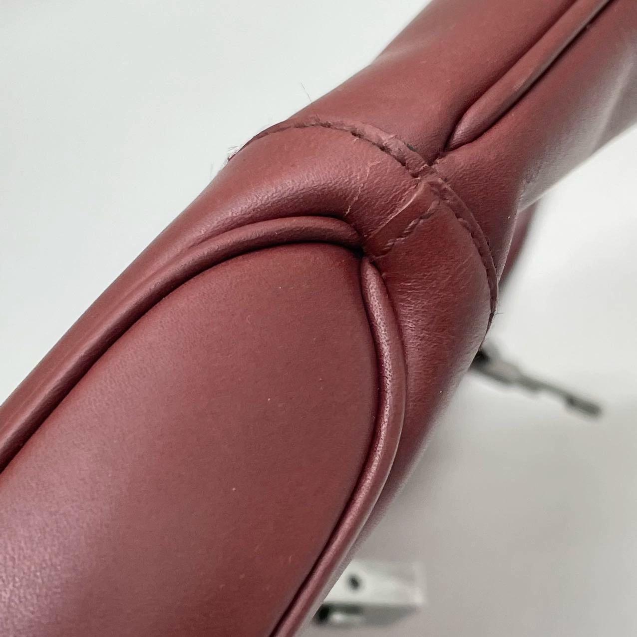 Gucci Jackie Vintage Medium Burgundy Leather Silver Hardware 19
