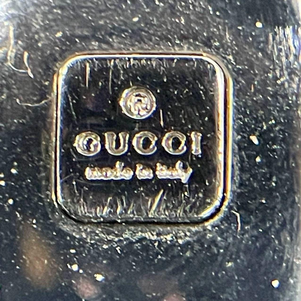 Gucci Jackie Vintage Mini Sac à main en tissu noir et cuir verni en vente 3