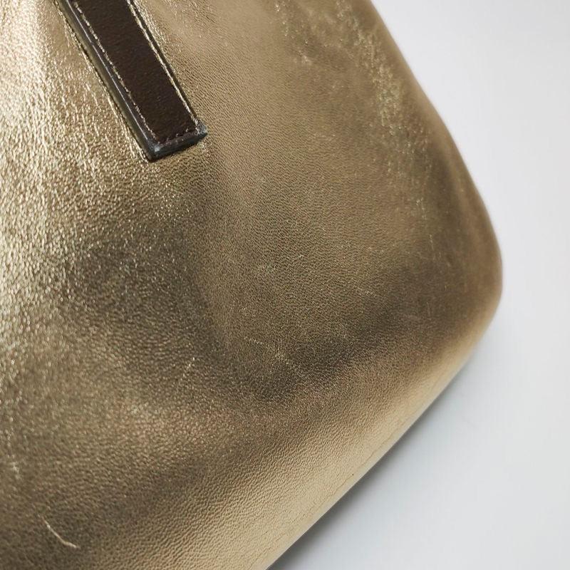 Gucci Jackie Vintage Mini Gold Lambskin Leather Brown Calfskin Leather 8