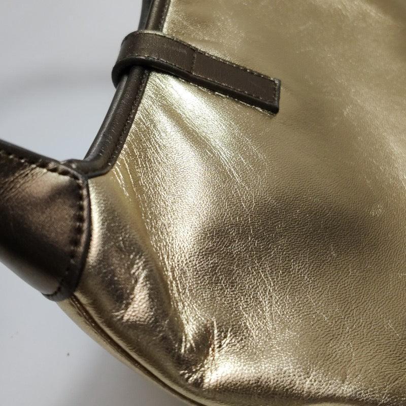 Gucci Jackie Vintage Mini Gold Lambskin Leather Brown Calfskin Leather 9