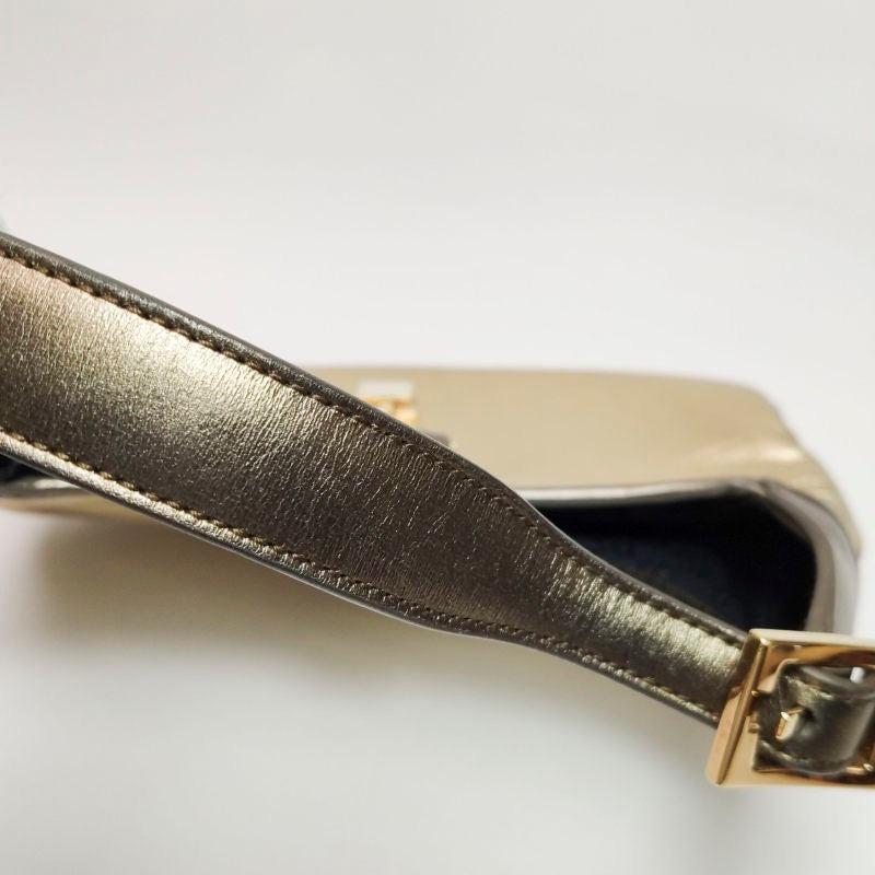 Gucci Jackie Vintage Mini Gold Lambskin Leather Brown Calfskin Leather 9