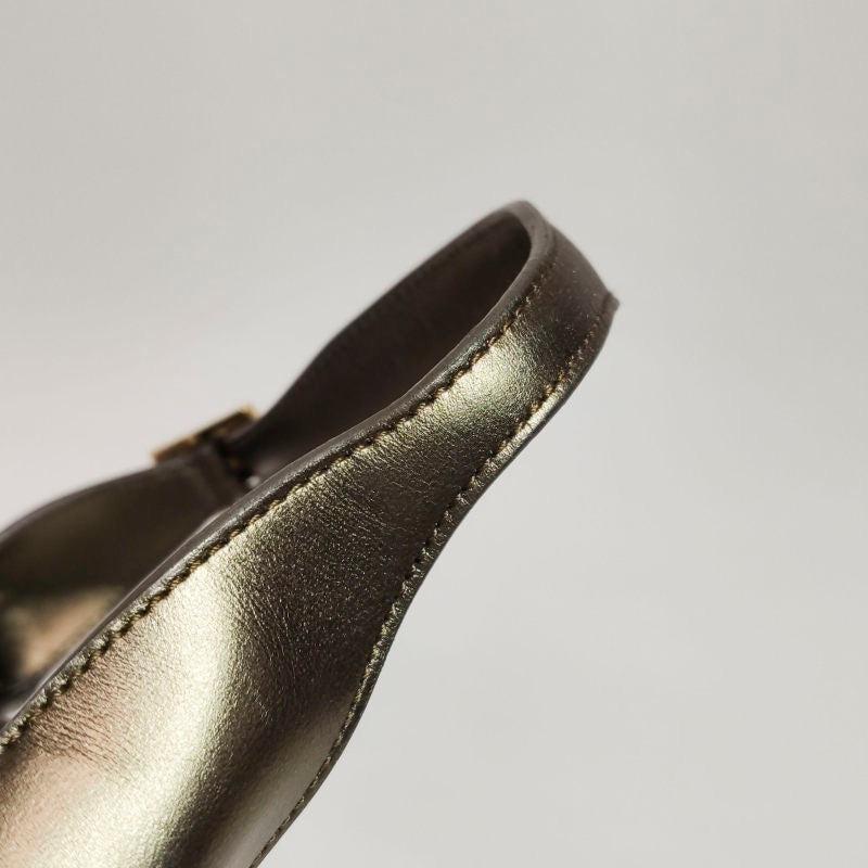 Gucci Jackie Vintage Mini Gold Lambskin Leather Brown Calfskin Leather 11