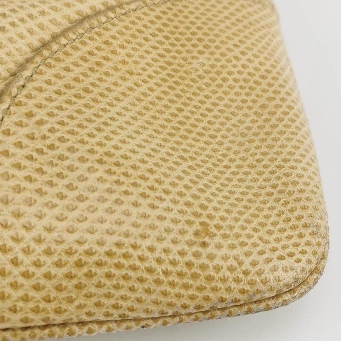 Gucci Jackie Vintage Yellow Gold Exotic Lizard-skin Leather Shoulder Bag 6
