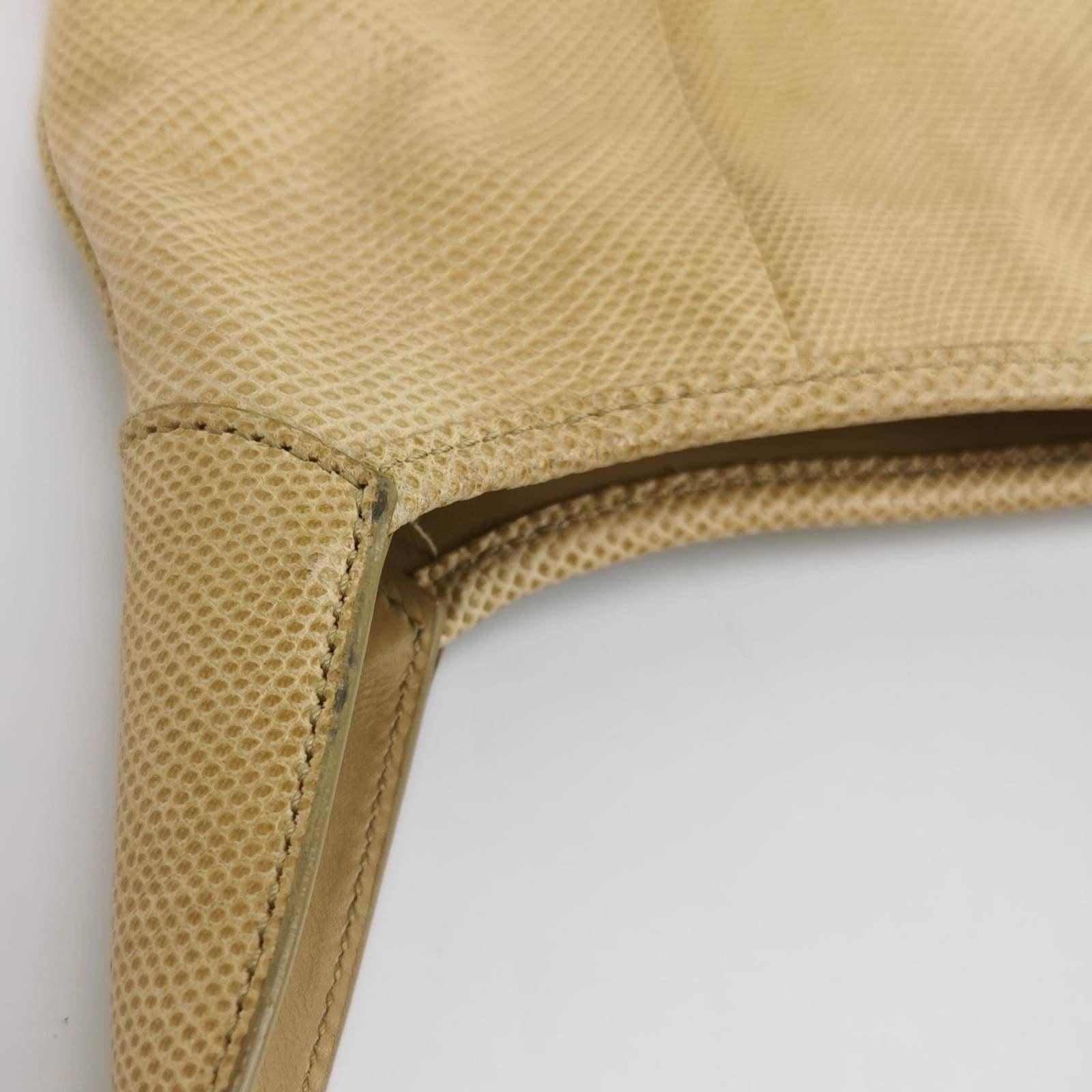 Gucci Jackie Vintage Yellow Gold Exotic Lizard-skin Leather Shoulder Bag 8