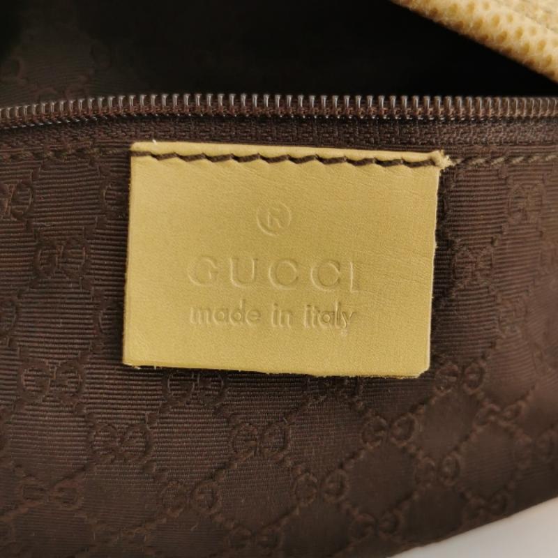 Gucci Jackie Vintage Yellow Gold Exotic Lizard-skin Leather Shoulder Bag 5