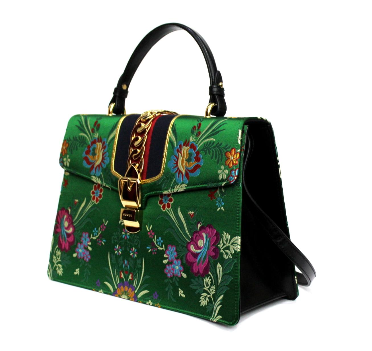 gucci purse floral pattern