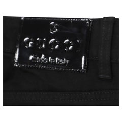 Gucci Jeans with Metal Stud Details in Black Cotton