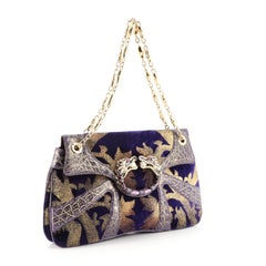 Gucci Jeweled Dragon Bag Crocodile and Velvet
