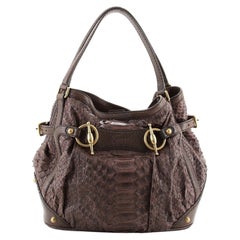 Gucci Jockey Tote Python Medium