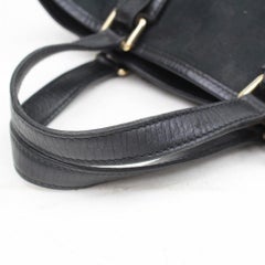 Gucci Jolicoeur Sherry Monogram Web Charm 869464 Black Canvas Tote