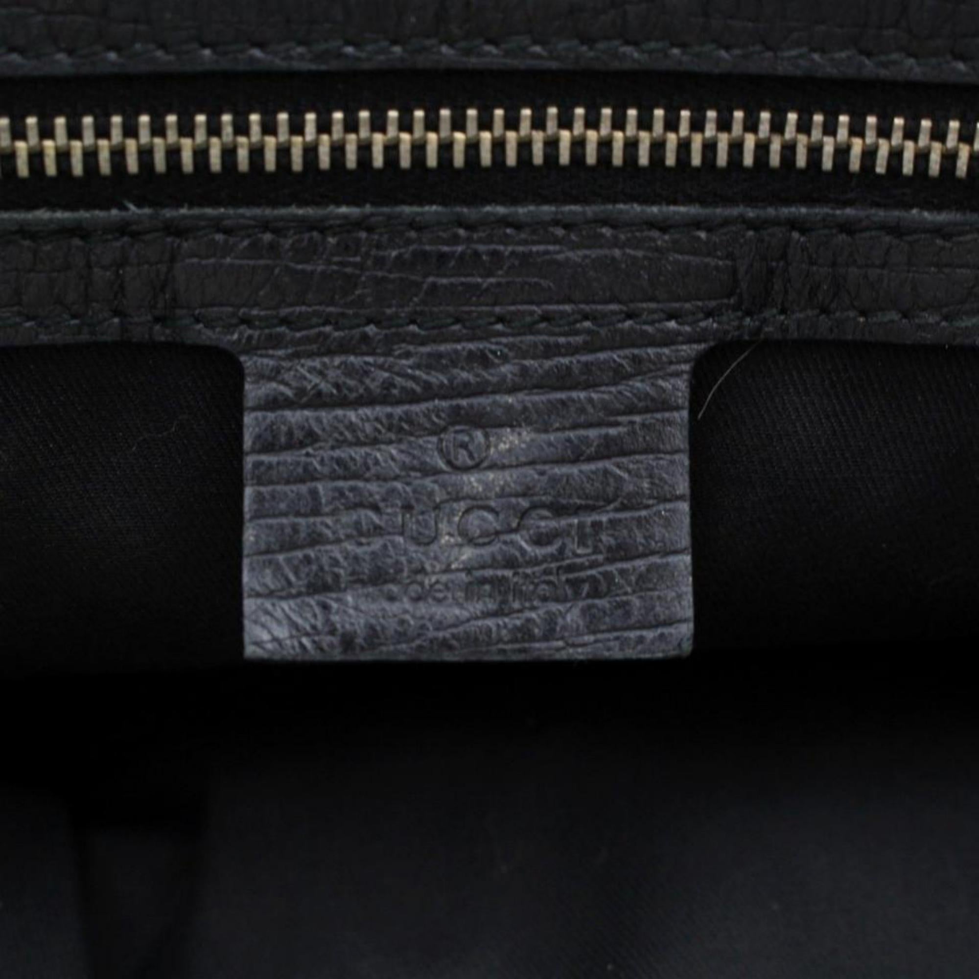 Gucci Jolicoeur Sherry Monogram Web Charm 869464 Black Canvas Tote For Sale 1