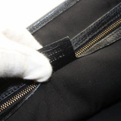 Gucci Jolicoeur Sherry Signature Gg Monogram Web Charm 869983 Black Canvas Tote