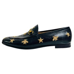 Gucci Jordaan Embroidered Leather Loafers