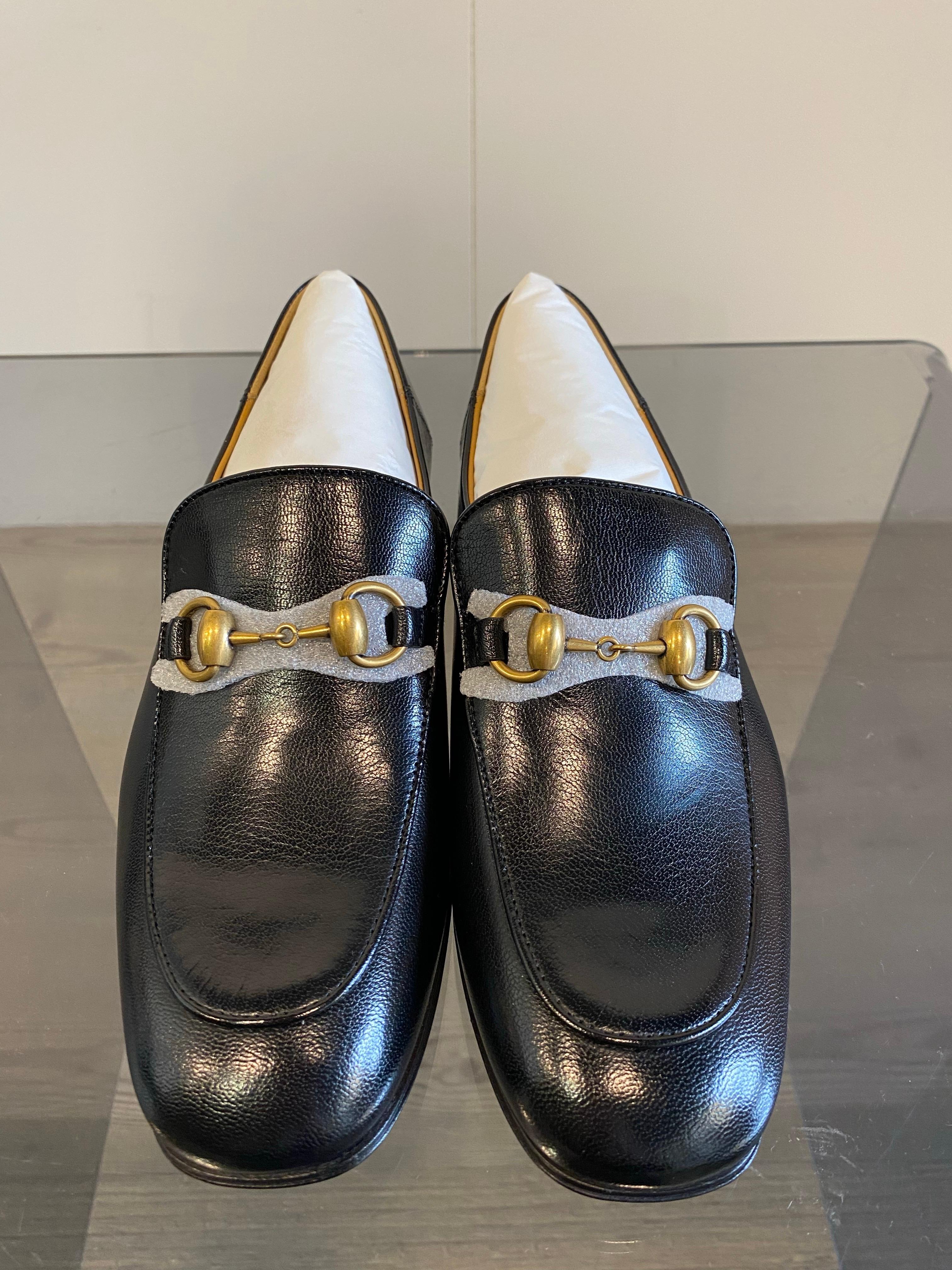 Women's or Men's Gucci Jordaan Horsebit loafers.