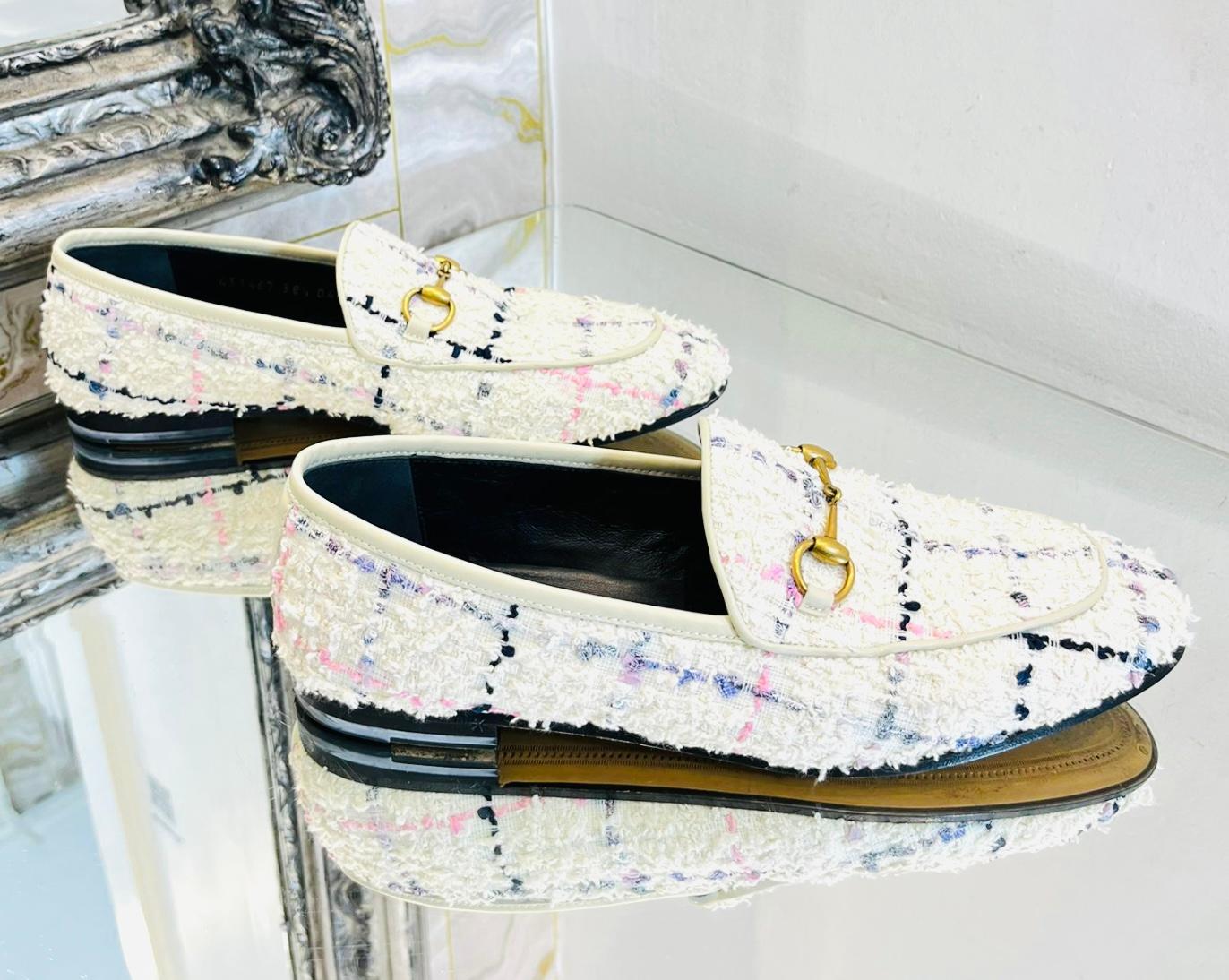Women's Gucci Jordaan Tweed Loafers