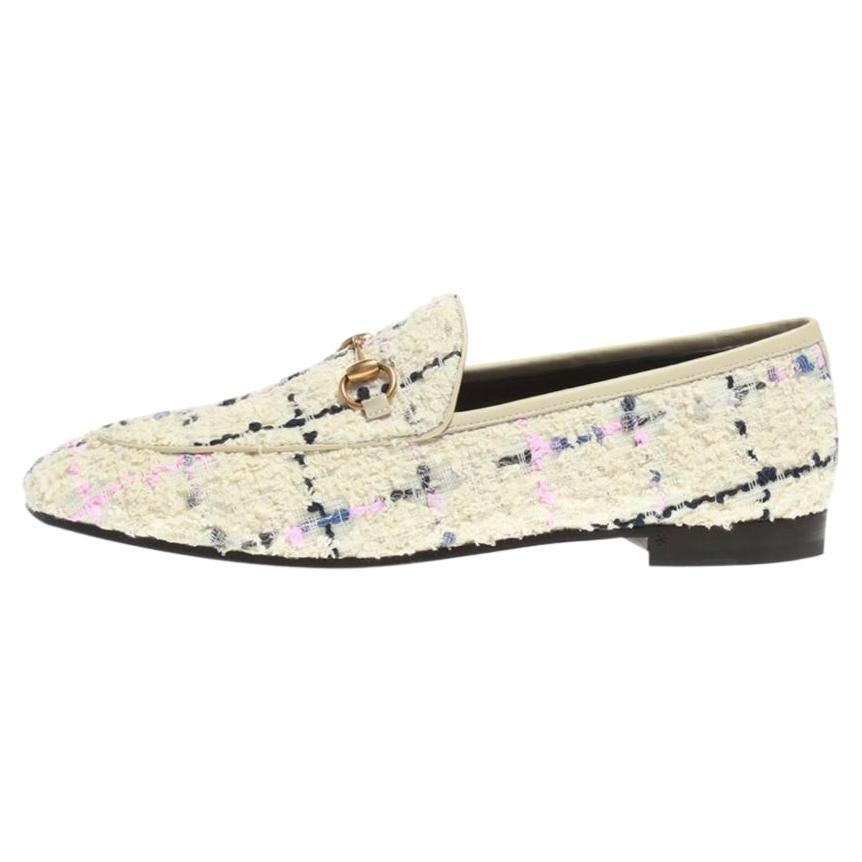 Gucci Jordaan Tweed Loafers