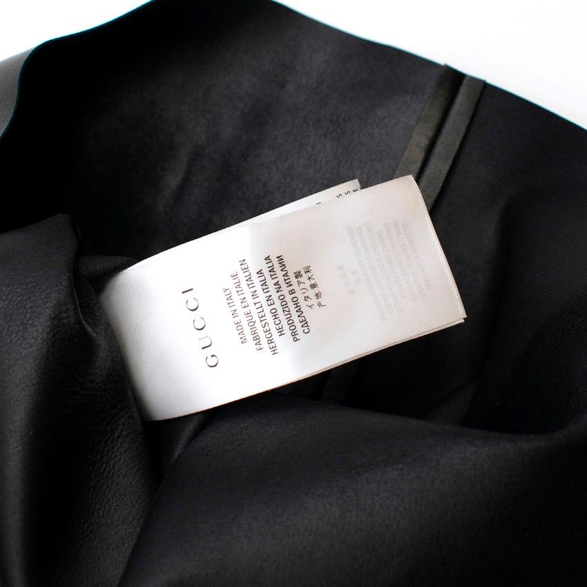Gucci jour echelle black leather dress US 6 3