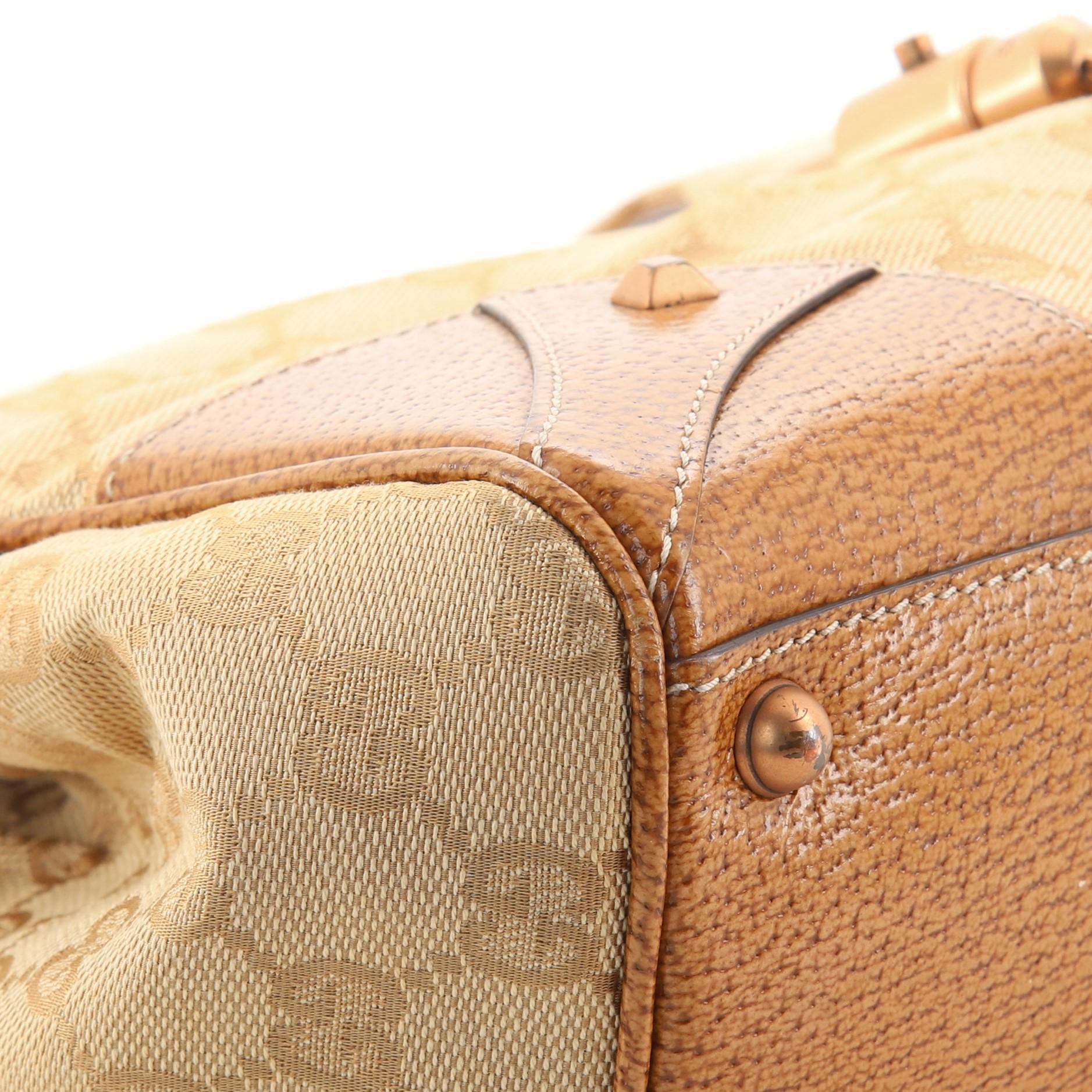 Gucci Joy Bardot Hobo GG Segeltuch groß 2