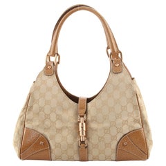 Gucci Joy Bardot Hobo GG Segeltuch groß
